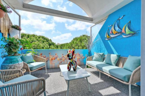 T3 de 45 m2 avec terrasse - Entièrement climatisé - 2 chambres - 400m de la plage - résidence avec piscine